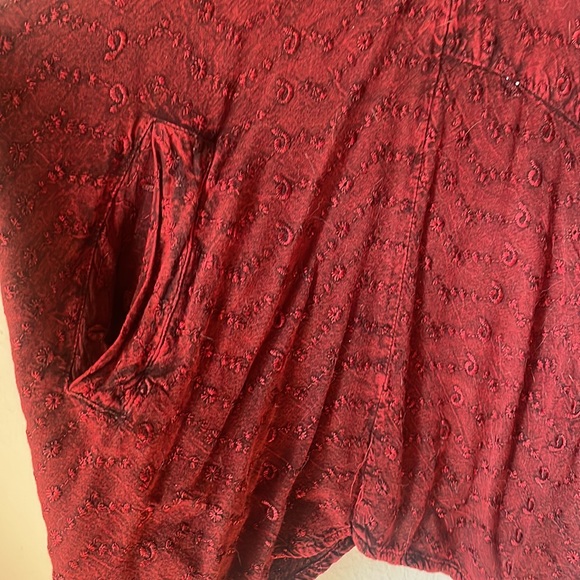 Vintage Sacred Threads red tunic blouse - Picture 2 of 7